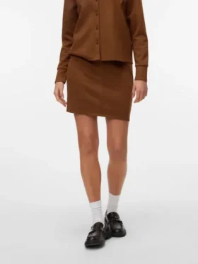 Vmkreta kort shorts med høj talje