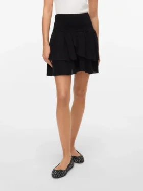 Vmlinn kort shorts med høj talje
