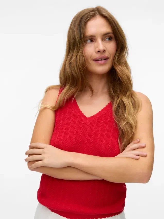 Vmluxlight strikbluse Vmluxlight strikbluse