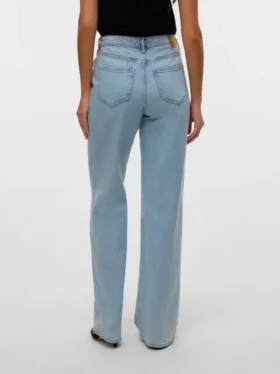 Vmmelisa jeans med mellemhøj talje og bred benvidde