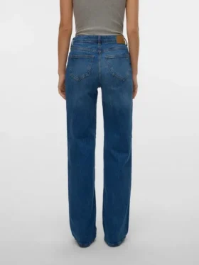 Vmmelisa jeans med mellemhøj talje og bred benvidde