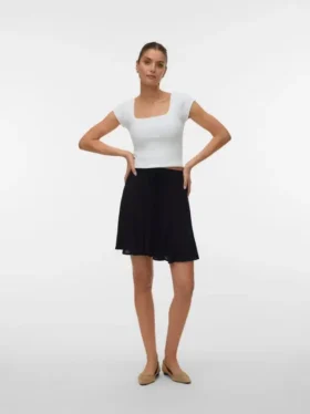 Vmmenny kort shorts med høj talje
