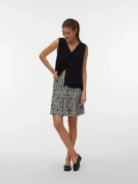 Vmmenny kort shorts med høj talje