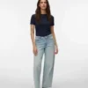 Vmmilou jeans med mellemhøj talje og vid benvidde