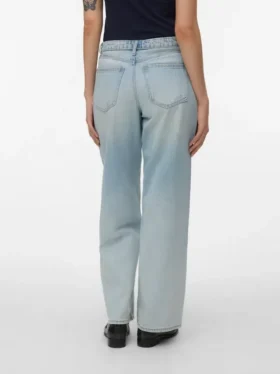 Vmmilou jeans med mellemhøj talje og vid benvidde