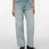 Vmmilou jeans med mellemhøj talje og vid benvidde