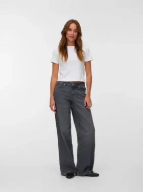 Vmmira jeans med mellemhøj talje og bred pasform