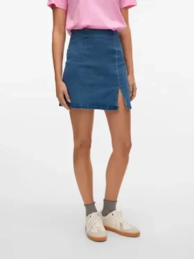 Vmnelly kort nederdel med høj talje