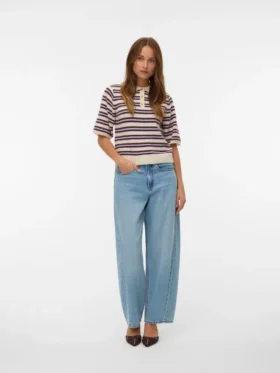 Vmocanna strikket poloshirt