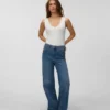 Vmolivia-jeans med høj talje og bred benvidde