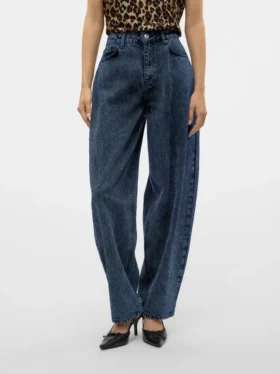 Vmollie jeans med høj talje og ballonpasform
