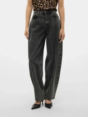 Vmollie jeans med høj talje og ballonpasform