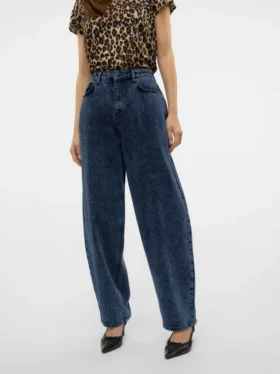 Vmollie jeans med høj talje og ballonpasform