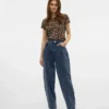 Vmollie jeans med høj talje og ballonpasform