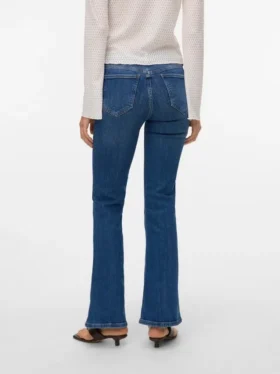 Vmphoebe jeans med mellemhøj talje og udvidet ben