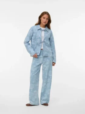 Vmrae jeans med høj talje og bred benvidde