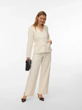 Vmrae jeans med høj talje og bred benvidde