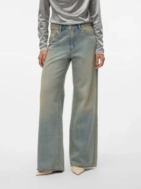 Vmremy jeans med mellemhøj talje og brede ben