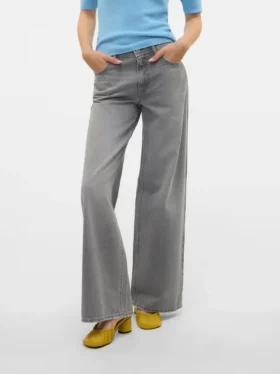 Vmremy jeans med mellemhøj talje og brede ben