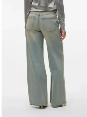 Vmremy jeans med mellemhøj talje og brede ben