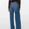 Vmsandie-Stretch-Jeans med mellemhøj talje og brede ben