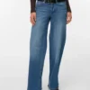 Vmsandie-Stretch-Jeans med mellemhøj talje og brede ben