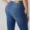 Vmselina jeans med høj talje og udvidet ben