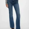 Vmselina jeans med høj talje og udvidet ben