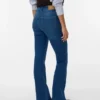 Vmsiga jeans med høj talje og udvidet ben