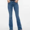 Vmsigi jeans med lav talje og udvidet ben