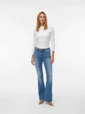 Vmsigi jeans med lav talje og udvidet ben
