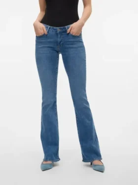 Vmsigi jeans med lav talje og udvidet ben