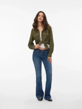 Vmsigi jeans med lav talje og udvidet ben