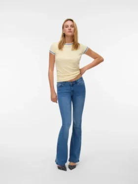 Vmsigi jeans med lav talje og udvidet ben