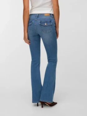 Vmsigi jeans med lav talje og udvidet ben