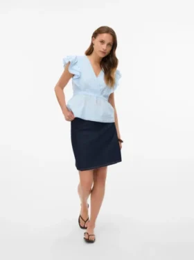 Vmsummer kort shorts med høj talje