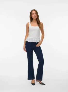 Vmtanna jeans med høj talje og udvidet ben