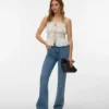 Vmtanna jeans med høj talje og udvidet ben