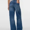 Vmtaylor jeans med mellemhøj talje og brede ben