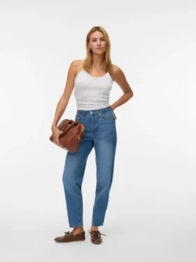 Vmtessa High Rise Mom Fit-Jeans