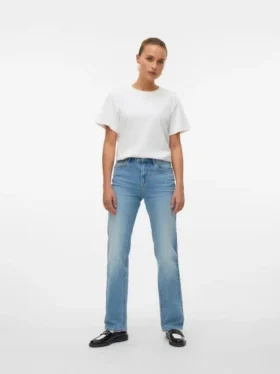 Vmtessa High Rise Straight Fit Jeans