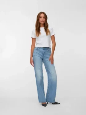 Vmtessa High Rise Straight Fit Jeans