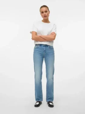 Vmtessa High Rise Straight Fit Jeans