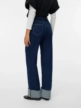 Vmtessa High Rise Wide Fit – Cropped Jeans