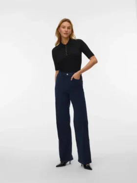 Vmtessa højtaljede, viddeJeans i fløjl
