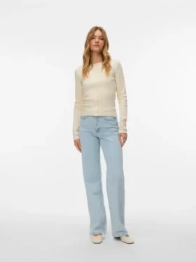 Vmtessa-jeans med høj talje og bred benvidde