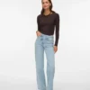 Vmtessa-jeans med høj talje og bred benvidde
