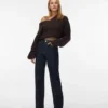 Vmtessa-jeans med høj talje og bred benvidde