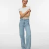 Vmtessa-jeans med høj talje og bred benvidde