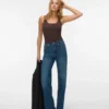 Vmtessa jeans med høj talje og bred benvidde